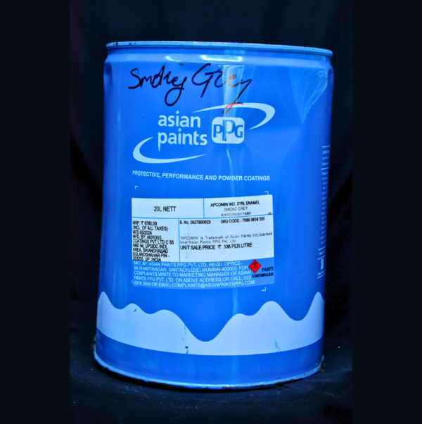 Asian Paints Apcomin Industrial Synthetic Enamel Smoke Grey