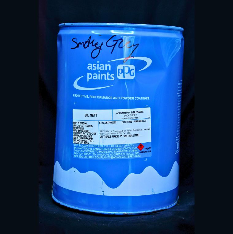Asian Paints Apcomin Industrial Synthetic Enamel Smoke Grey