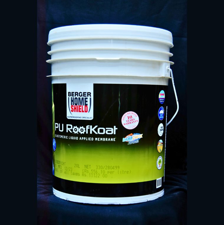 Berger Home Shield PU RoofKoat Elastomeric Liquid Applied Membrane (20 L)