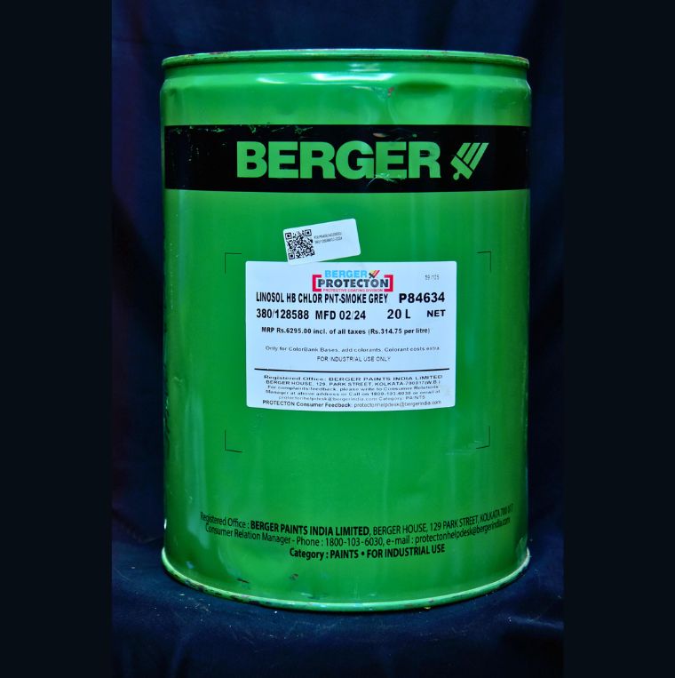 Berger Linosol HB Chlor PNT Smoke Grey (20 L)